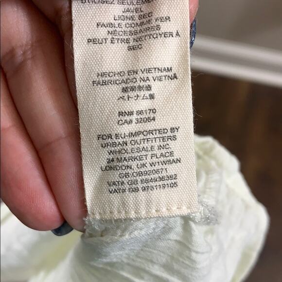 Free People Sea to Shore Ivory Cropped Blouse - Picture 6 of 7